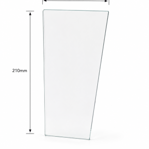 PAKO® Glas model muurlamp klein vierkant (3 ruitjes)