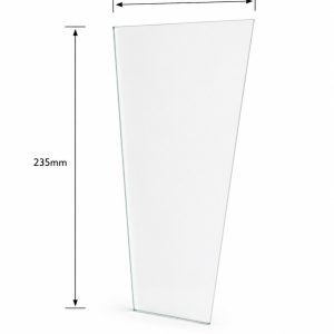 PAKO® Glas model muurlamp klein driekant (3 ruitjes)